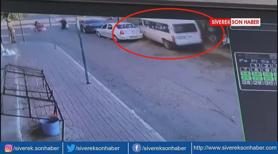 Kaza anı güvenlik kamerasına yansıdı!