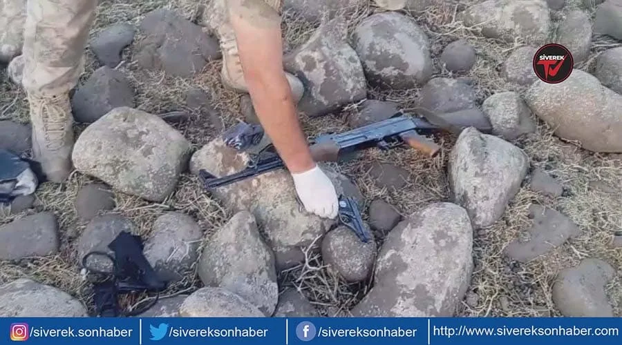 Operasyonda çok sayıda silah ele geçirildi!