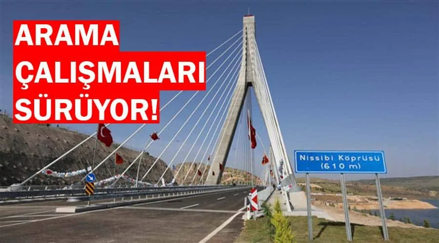 Köprüden atlayan vatandaşı arama çalışmaları sürüyor