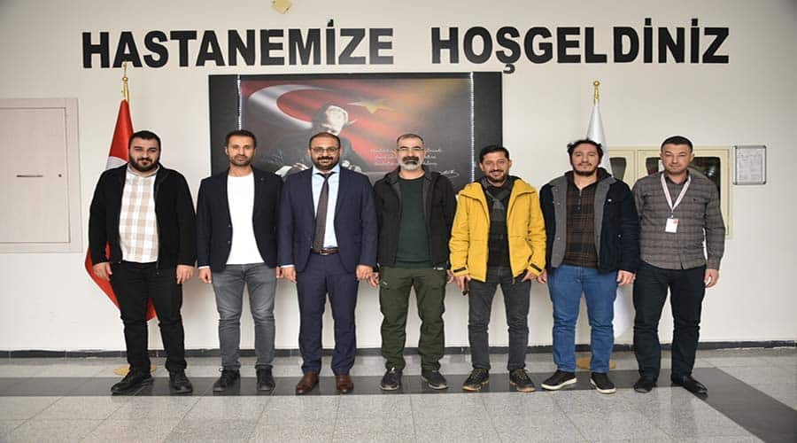 Hastane yönetimi gazetecilerle bir araya geldi