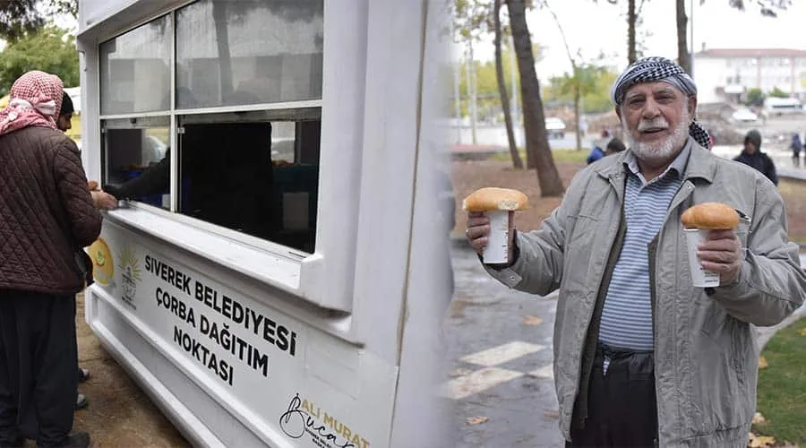 Siverek’te iki mahalleye daha çorba dağıtım noktası kuruldu