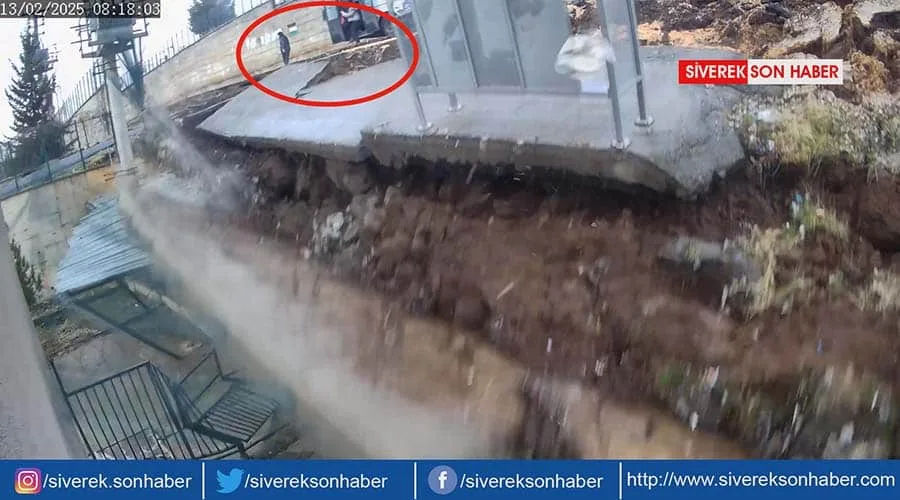 Siverek’te okulun istinat duvarı yıkıldı, facianın eşiğinden dönüldü!