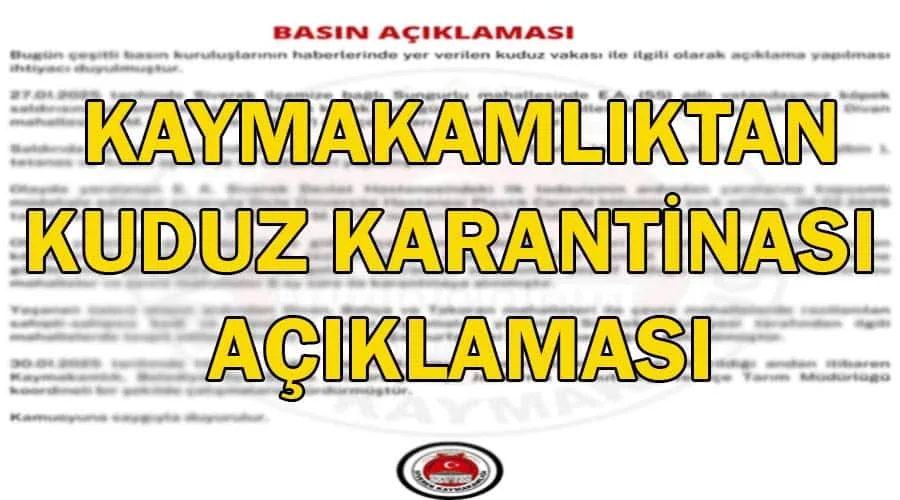 Siverek Kaymakamlığı: “Gerekli önlemler alındı”