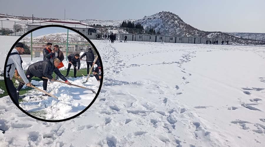 Malatya’da saha rezaleti! Maç ertelendi