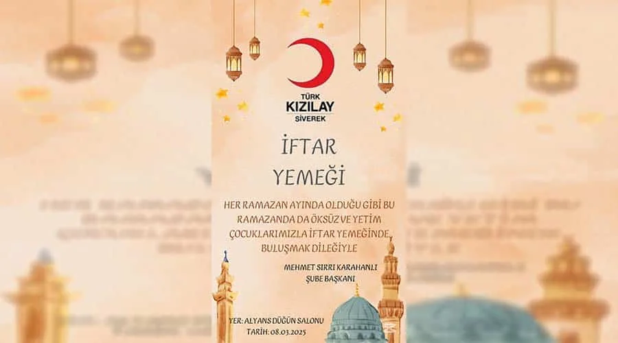 Kızılay geleneksel iftarını bu yıl da düzenleyecek