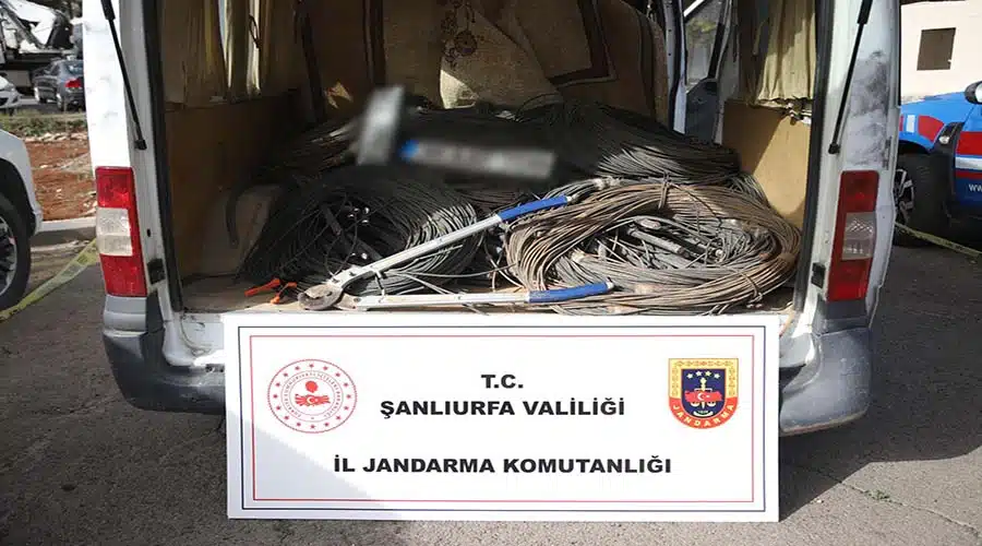Haliliye’den çalınan kablolar Siverek’te bulundu!