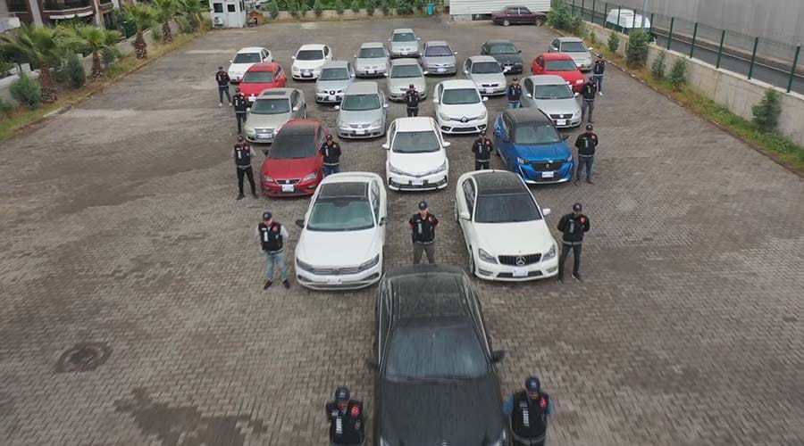 Change araç operasyonunda 15 şüpheli yakalandı