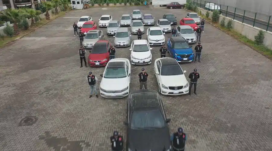 Change araç operasyonunda 15 şüpheli yakalandı