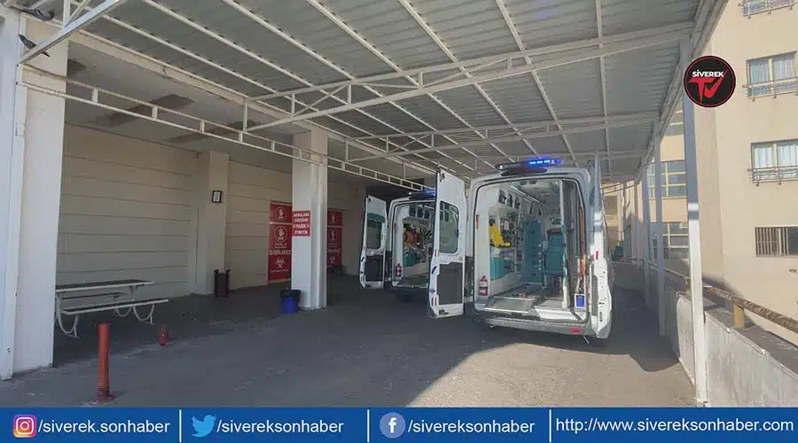 Siverek’te kafa kafaya çarpışan otomobillerde 7 kişi yaralandı