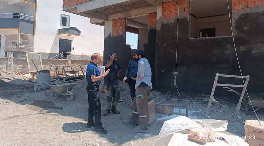 Siverek Zabıtasından inşaatlara LGS uyarısı