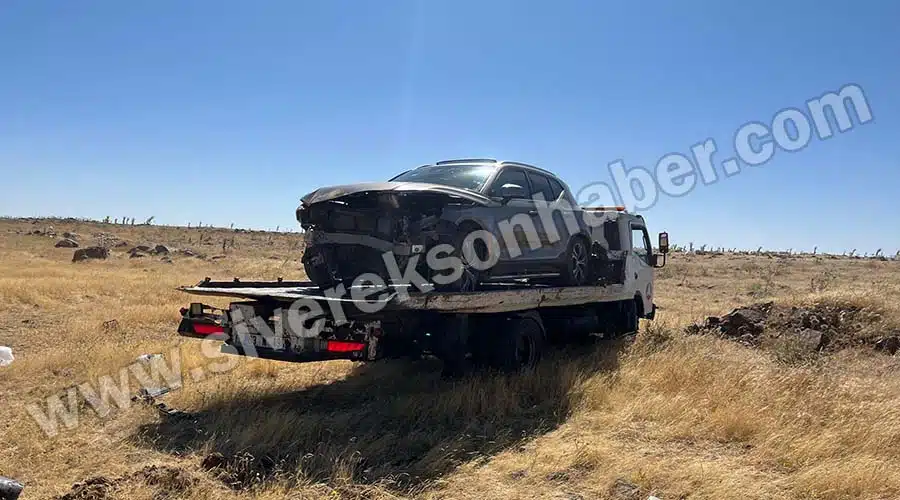 Şarampole devrilen otomobilin sürücüsü yaralandı, eşi öldü!