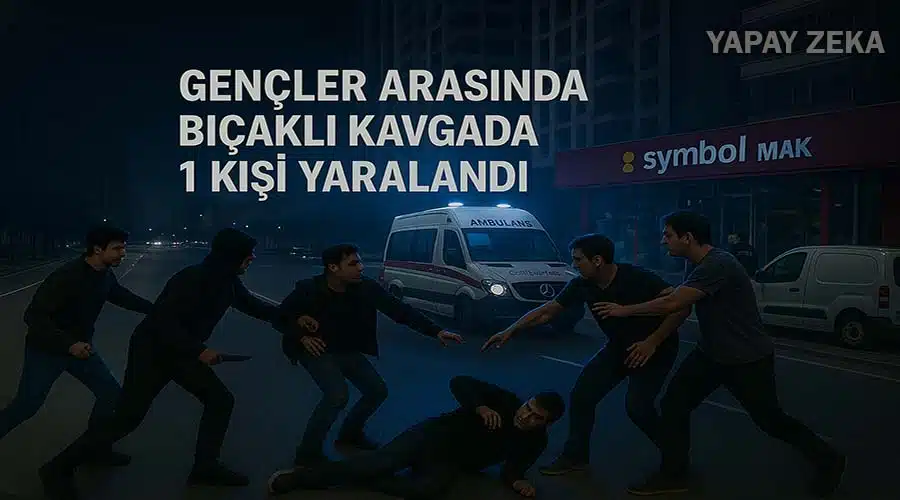 Gençler arasındaki kavgada 1 kişi bıçakla yaralandı!