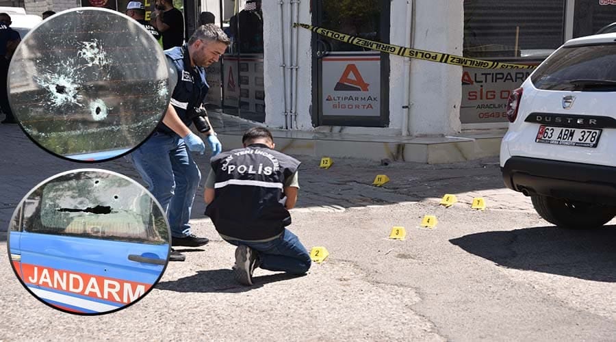 Jandarma aracındaki 2 şüpheli silahlı saldırıda yaralandı!