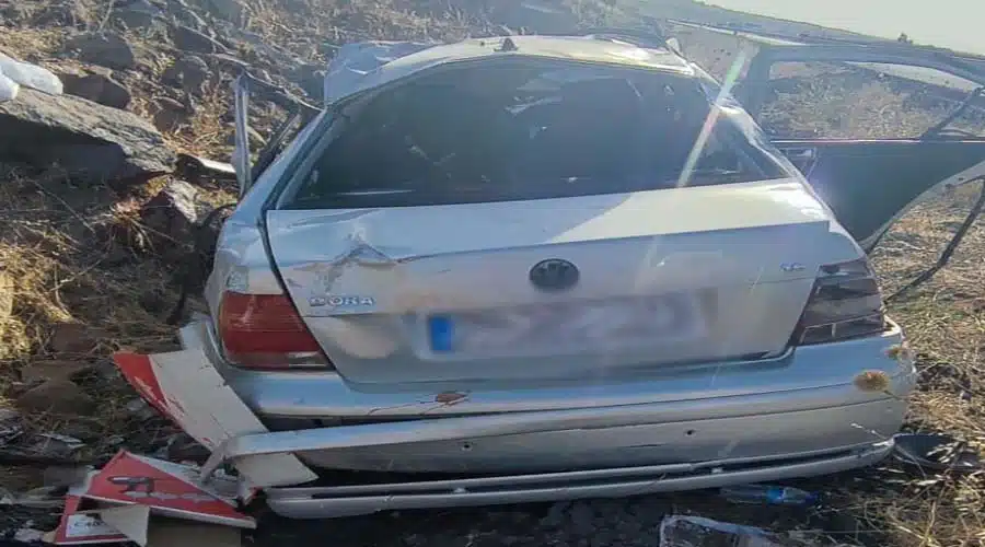 Siverek’te şarampole devrilen otomobilde 2 kişi öldü