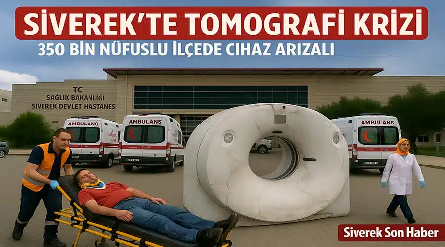 Tomografi cihazı arızalı, hastalar çevre illere sevk ediliyor!