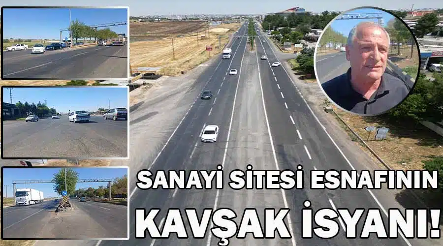 Siverek Oto Sanayi Sitesi esnafının kavşak isyanı!