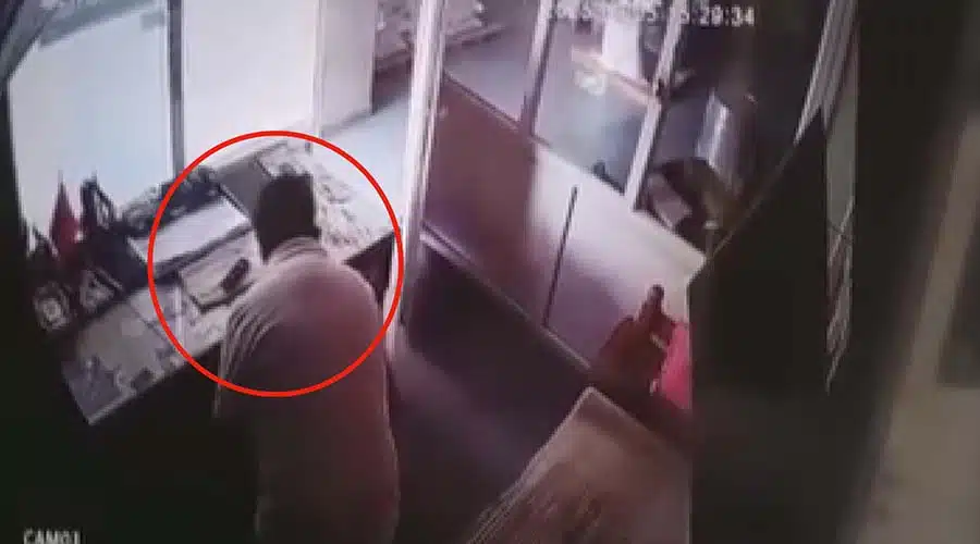 Siverek’te hırsızlık anı güvenlik kamerasına yansıdı