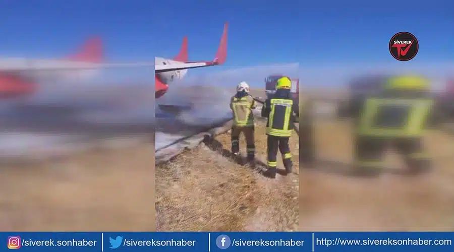 Havalimanındaki yangın tatbikatı gerçeği aratmadı!