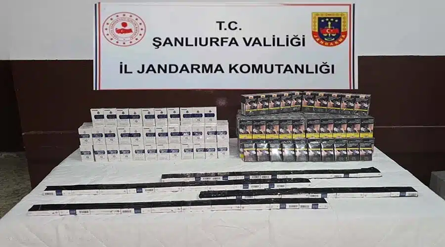 Şanlıurfa’da 460 paket gümrük kaçağı sigara ele geçirildi