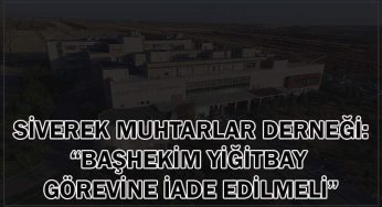 Siverek Muhtar Derneği: “Yiğitbay görevine iade edilmeli!”