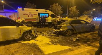 Canlı yayında zincirleme kazayı kaydettiler