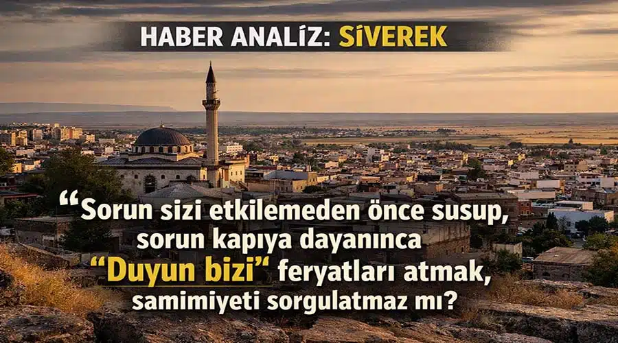 Haber Analiz: Siverek’te sessiz kalan sorunlar