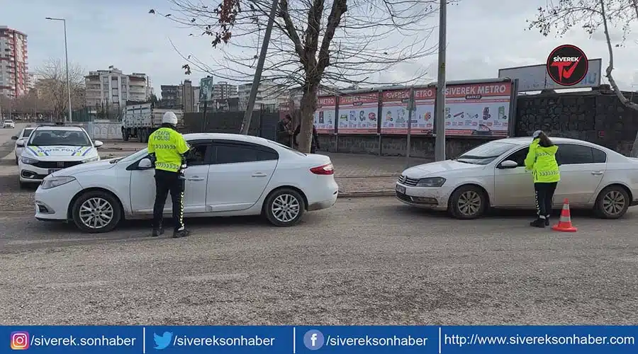 Siverek’te trafik ve asayiş denetimleri sürüyor
