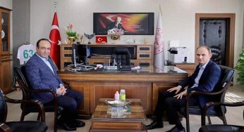 Kaymakam Sak’tan İl Sağlık Müdürü Berk’e ziyaret