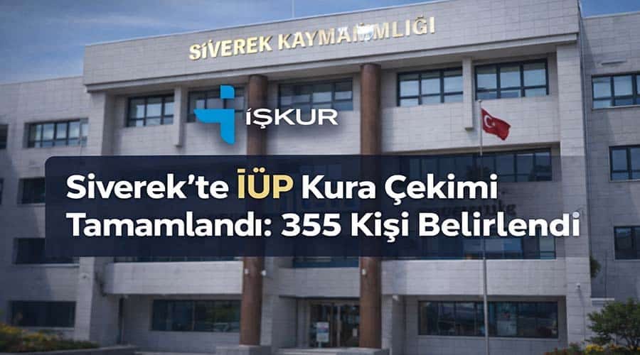 Siverek’te İUP kura çekimi tamamlandı: 355 kişi belirlendi