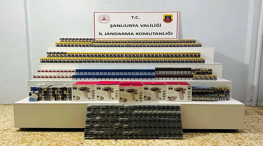 Yüzlerce paket kaçak sigara ele geçirildi