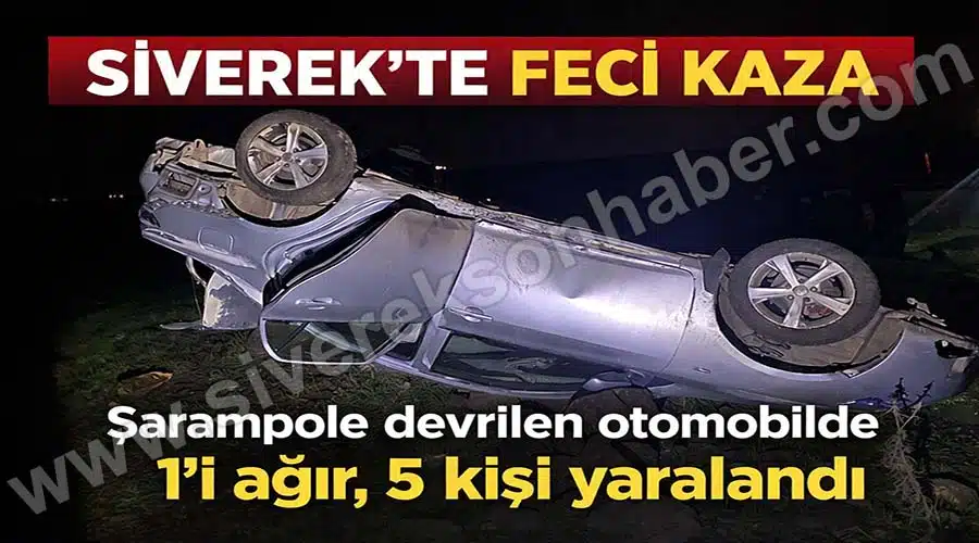 Siverek’te şarampole devrilen otomobildeki 5 kişi yaralandı!