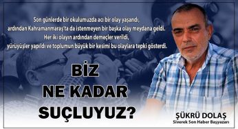 Biz ne kadar suçluyuz?