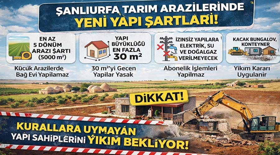 TEMA Vakfı’ndan Harran Ovası için betonlaşma uyarısı
