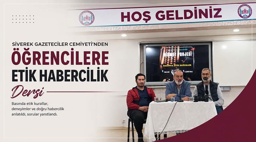Siverek GC üyeleri, öğrencilerle basında etik değerleri konuştu