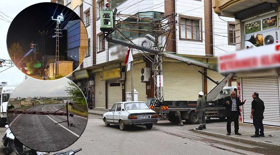 Dicle Elektrik’ten Şanlıurfa’da fırtına mesaisi