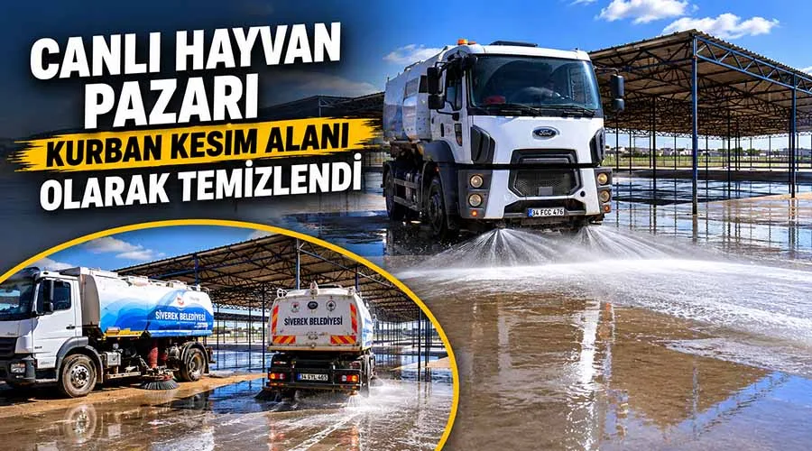 Siverek’te kurban kesim alanı bayrama hazırlandı