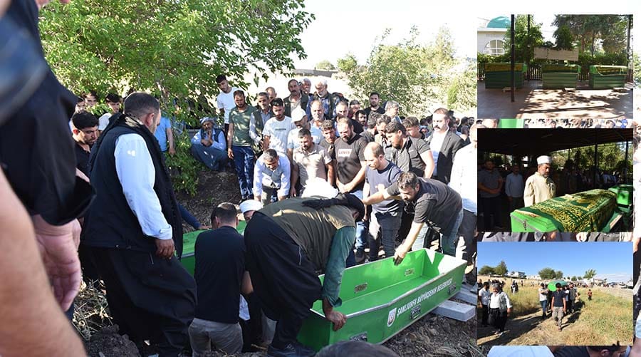 Kazada hayatını kaybeden 3 kardeş yan yana defnedildi